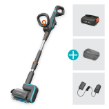 Gardena Akumulatorski večnamenski čistilnik AquaBrush patio 03/18V P4A komplet