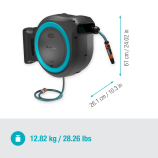 Gardena PowerRoll XL stenska škatla za cev 35 m, turkizna – brez akumulatorja