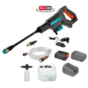 Gardena akumulatorski srednjetlačni čistilnik AquaClean 24/18 V P4A Premium – komplet