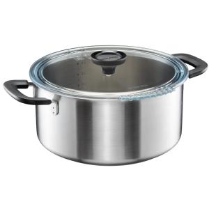 Fiskars Lonec s pokrovom, 5,0 L / 24 cm, iz nerjavečega jekla 1072317