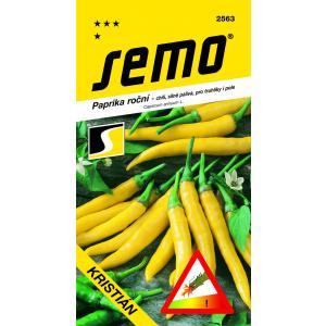 Seme Zelena pekoča paprika Christian rumena hitro polje 0,4 g SHU 55 000